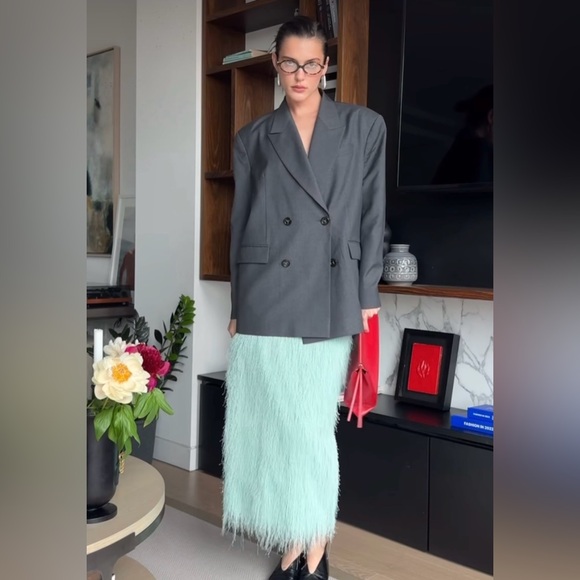 Nwt zara fringed midi skirt size S - Picture 3 of 6